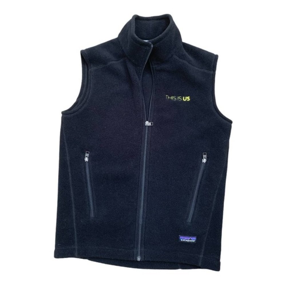 patagonia This Is Us Fleece Crew Vest Size S